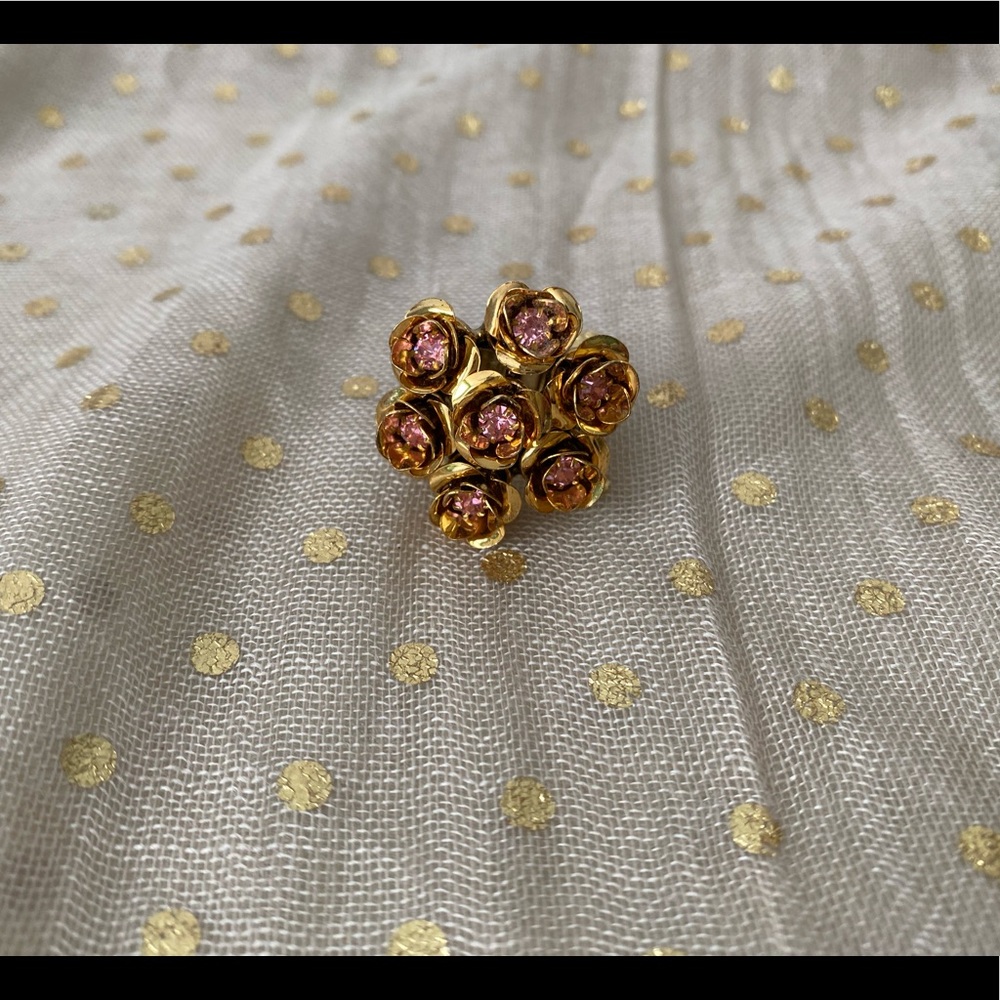 Betsey Johnson Flower Cluster Ring